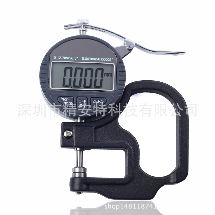 數顯千分測厚規厚度規/儀/表/計0.001mm紙張薄膜布料皮革板材