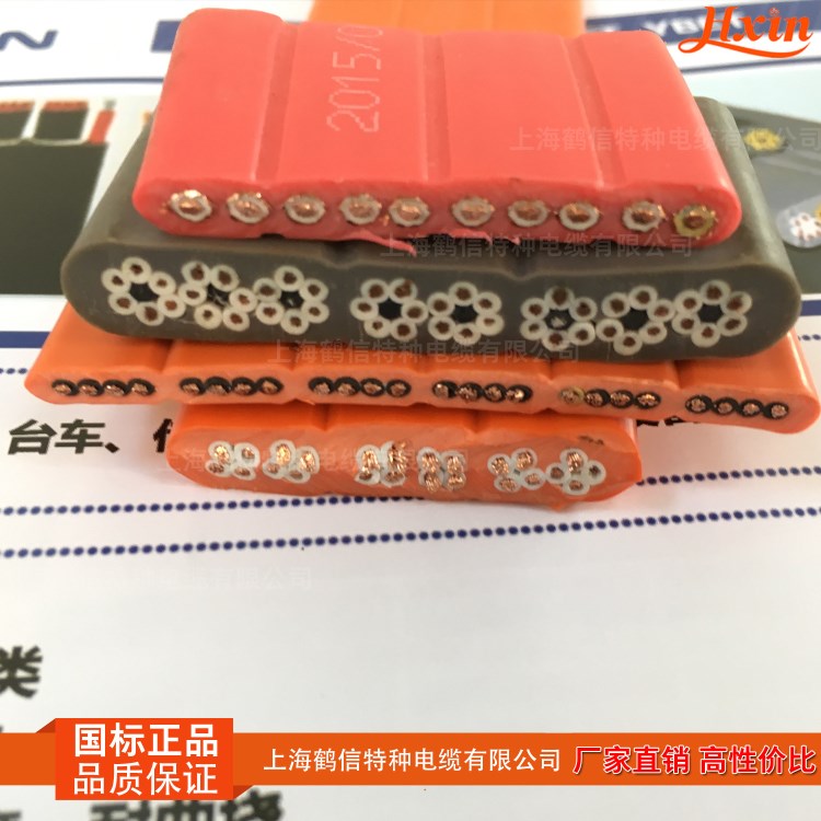 多芯YFFB帶鋼絲扁電纜 抓斗機卷筒電纜 3*16上海廠家直銷 品質保