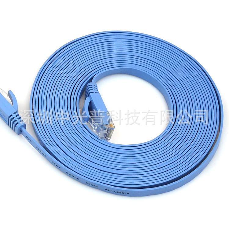 热卖高品质 体小量轻 铜扁平白色0.5米-10米 CAT6 六类网线