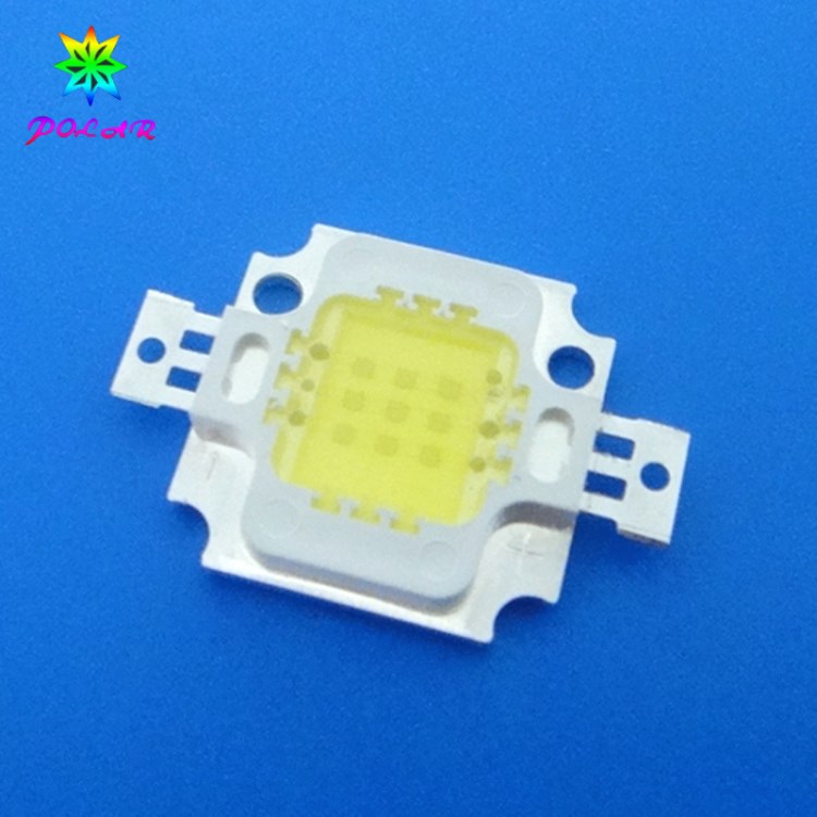 广州厂家直销LED10W 白光LED灯珠 10W高亮度白光 大功率LED光源