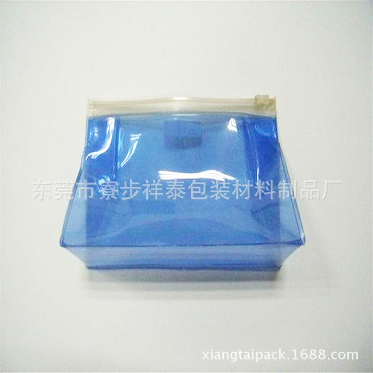 廠家直銷 藍色化妝品袋透明 精美飾品掛件飾品袋化妝品袋