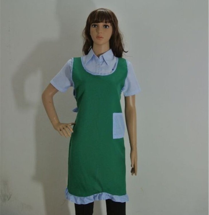 定制工作服圍裙廣東深圳餐廳服務員圍裙訂做廣州東莞廣告圍裙定做