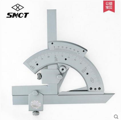 尺子 不銹鋼角度規(guī)角度尺180度調(diào)整式半圓分度規(guī)量角器角度尺