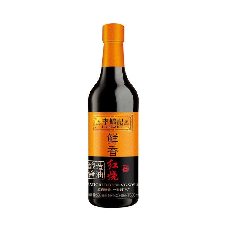 李锦记鲜香红烧酱油500ml*12瓶 提色增鲜炖焖 红烧酱油 老抽酱油