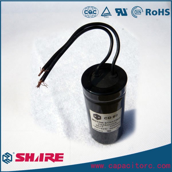 廠家直銷 cbb60啟動電容 cd60電容器 洗衣機電容125V 124-149uf