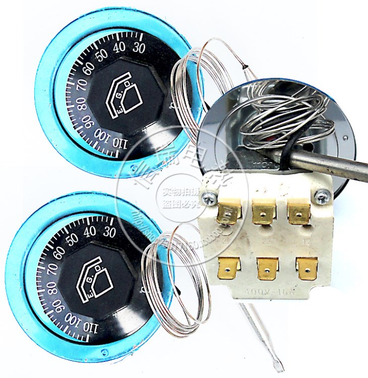 旋鈕溫控器 380V 30-110度旋鈕溫度控制器 三相電溫控開關