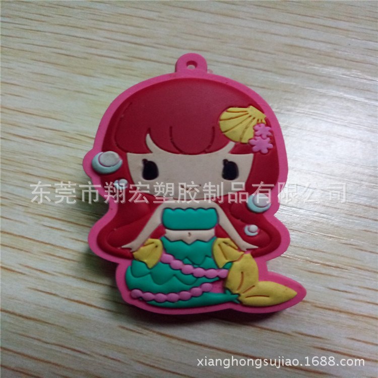 PVC滴膠卡通塑膠夾子 文具贈送禮品小夾子 來圖定做廠家直銷