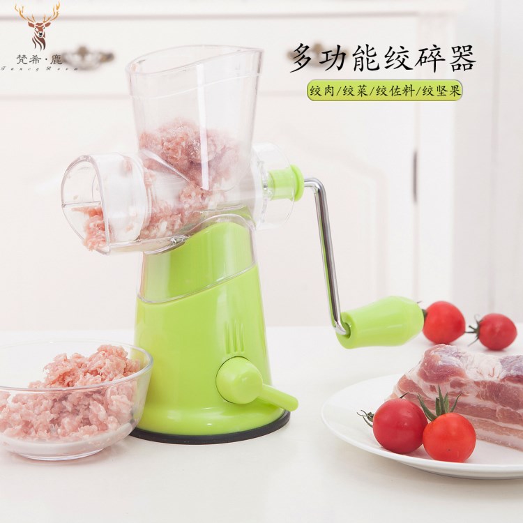 厂家直销手动绞肉机高品质多功能灌肠机家用手摇碎肉器批发