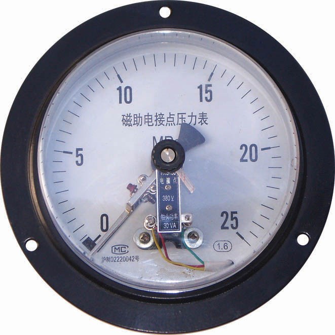 廠家直銷 軸向帶邊電接點壓力表YXC-100ZT