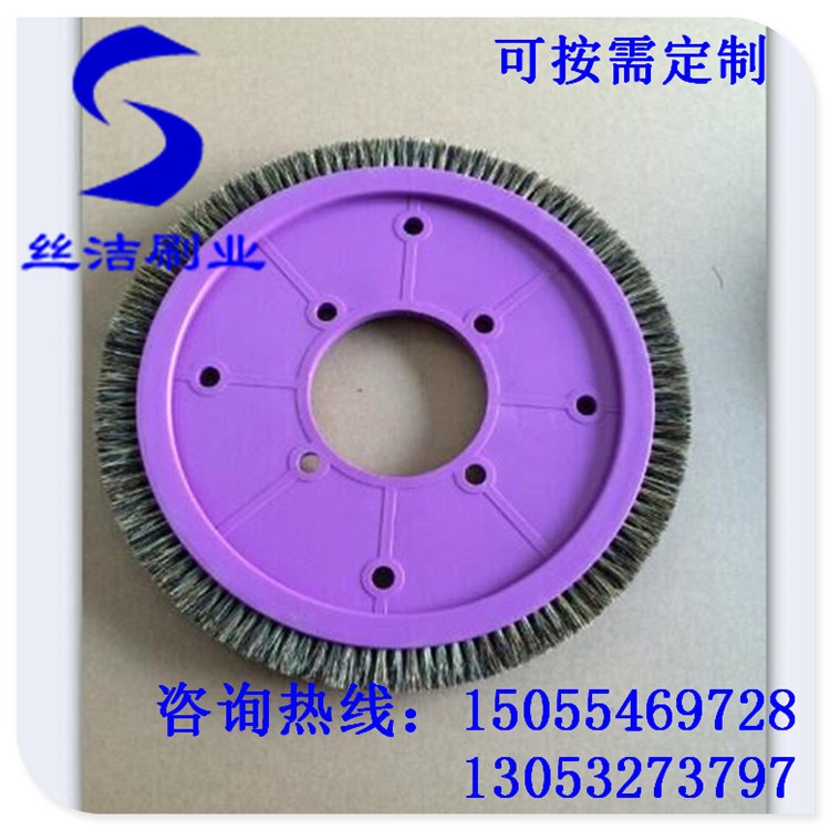 批發(fā)染整盤毛刷 染整刷 尼龍絲毛刷 定型機(jī)毛刷盤 紡織圓盤刷