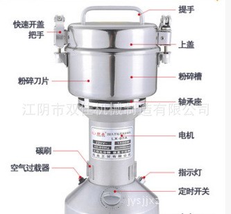 厂家供应 超细磨粉机  手提中药粉碎机  小型家用中药粉碎机