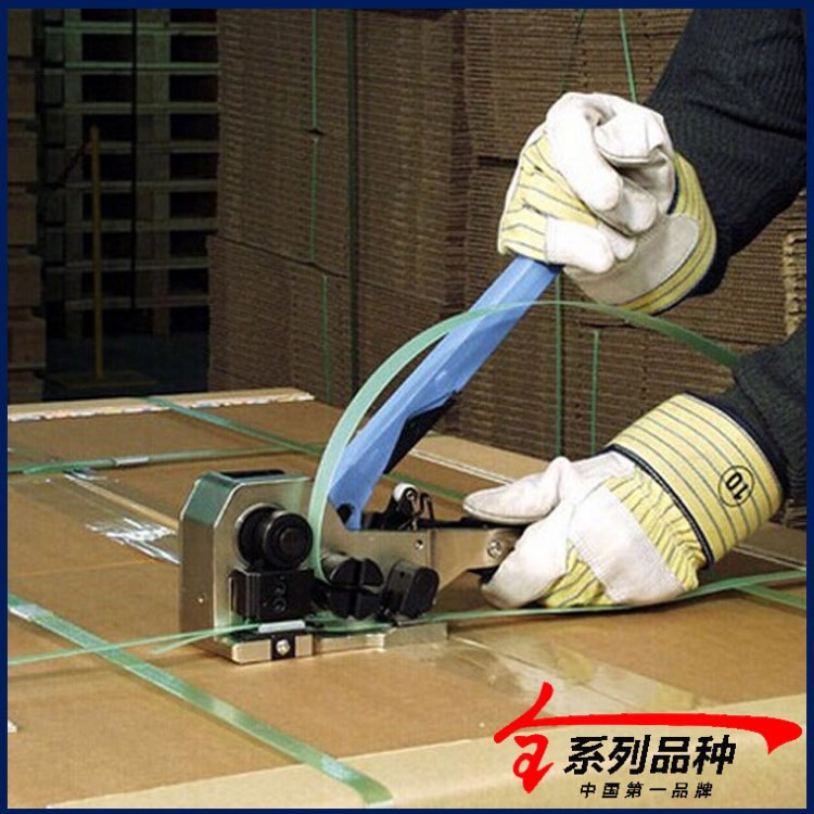 OR4000手動塑鋼帶打包機(jī)pet帶打包機(jī)連體打包機(jī)拉緊夾扣一機(jī)完成