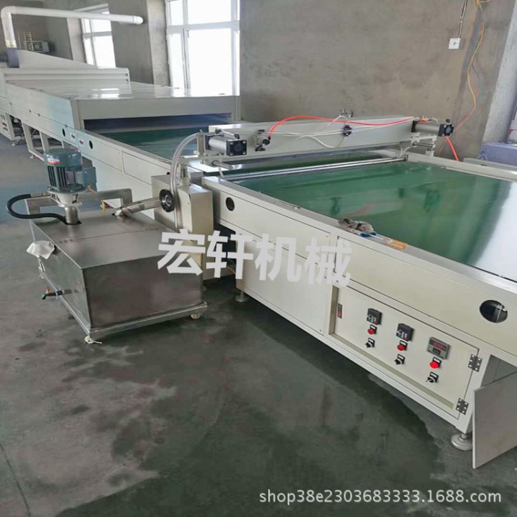板式家具光油快速淋涂機uv漆面漆上光機 全自動淋涂機