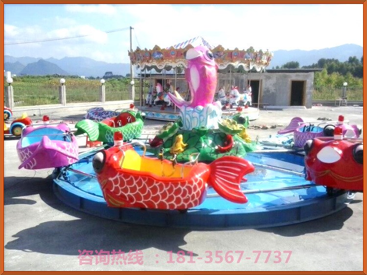 廠家直銷兒童公園游樂設(shè)施鯉魚跳龍門打水設(shè)備軌道火車供應商