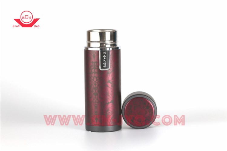 養生保健杯 創意銀離子保健杯  絲綢銀杯-紅色