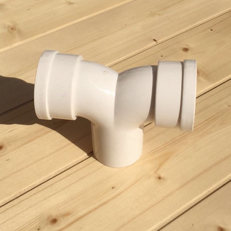 Y型三通 PVC排水管件配件異徑三通 內外插三通內插三通50x40