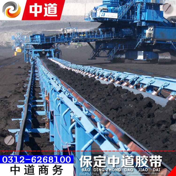 爬坡移動式運(yùn)物料輸機(jī)普通尼龍夾線耐高溫平板輸送皮帶 ep傳送帶