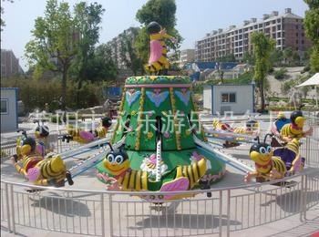 新款兒童游樂設備  旋轉升降自控小蜜蜂   自控飛機 公園廣場適用