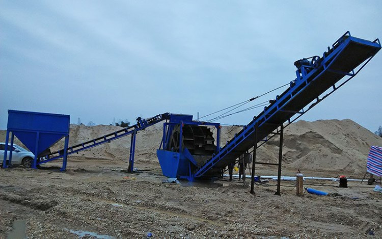 洗沙機 輪斗洗沙機 螺旋洗砂機械 洗砂設備 河卵石制砂篩洗設備