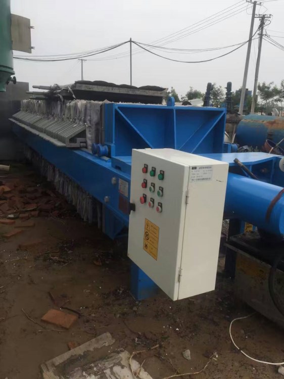 低價出售二手衡水海板框江壓濾機，250平方衡水海江板框壓濾機
