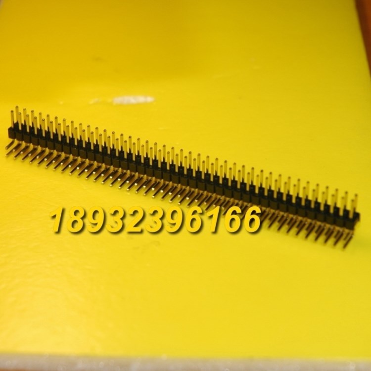 雙排彎針 Pin Header 2*40L 80P針 間距2.54mm銅針 鍍鎳/鍍金