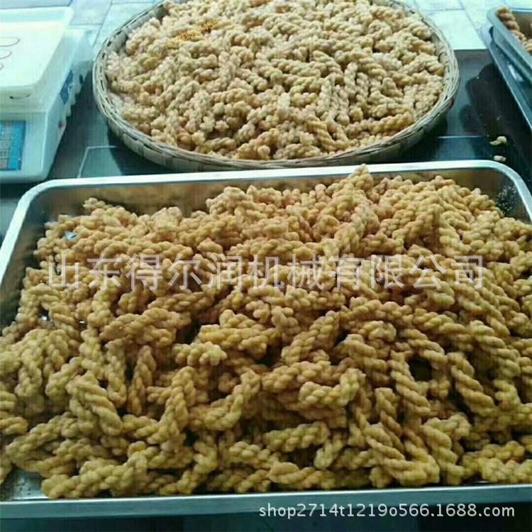 江米條生產(chǎn)加工設(shè)備 麻辣花生炸制機(jī)器 全自動油炸流水線價格