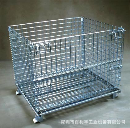 廠價(jià)直銷倉儲籠#折疊式倉儲籠#帶腳輪倉庫籠#蝴蝶籠