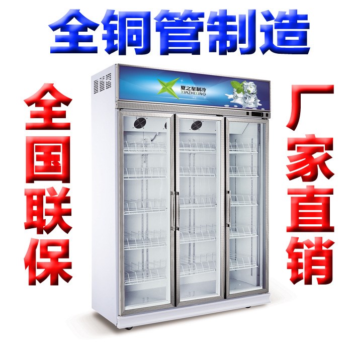 夏之星立式冷柜SG1.6U3F三門開便利店飲料柜