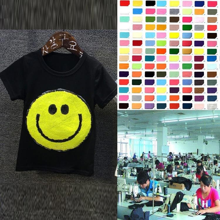 奧戴爾夏款女童打底衫T恤衫小單定制快速出貨來圖來樣生產(chǎn)加工
