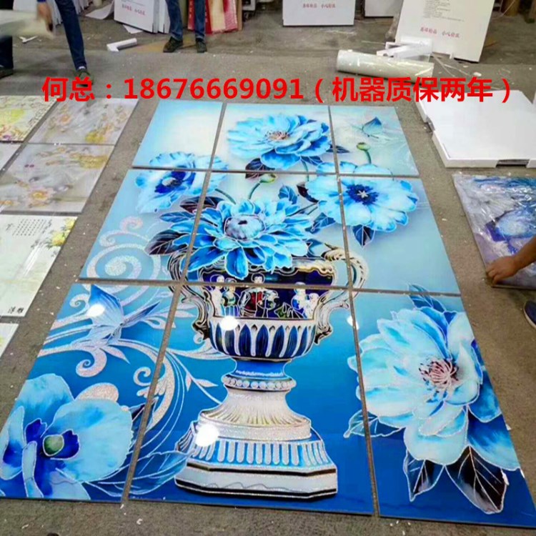 pvc集成墻板印花設備 大型uv平板打印機廠家 3D竹木纖維板彩印機