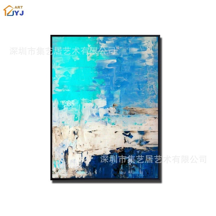 简约现代风格手绘抽象厚油画 家居酒店墙画挂画 painting art