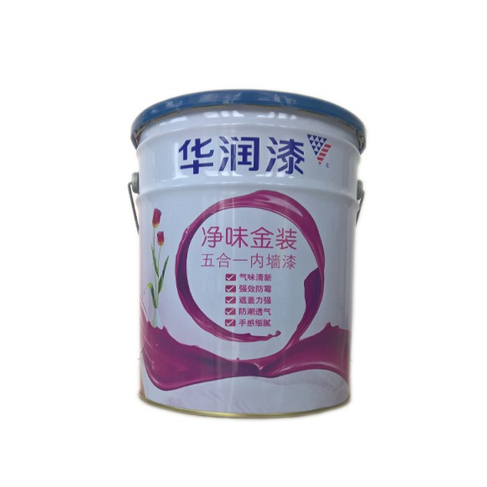 華潤漆凈味金裝五合一內(nèi)墻漆18LSW510乳膠漆油漆涂料防水白色