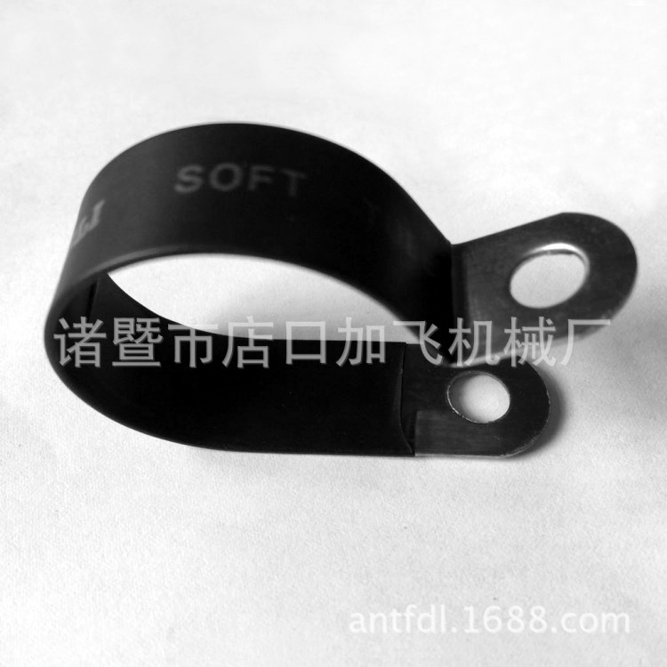供應R型線夾,管卡,管路線路固定,Q686系列單管夾片,橡膠保護