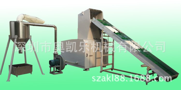 輸送－粉碎－回收一體型粉碎機，深圳龍崗20HP，600型強力破碎機