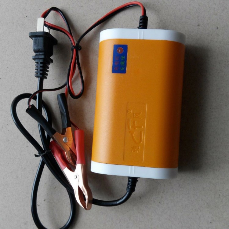 新款12v2A20AH反极保护智能12V摩托电瓶电动喷雾器充电器