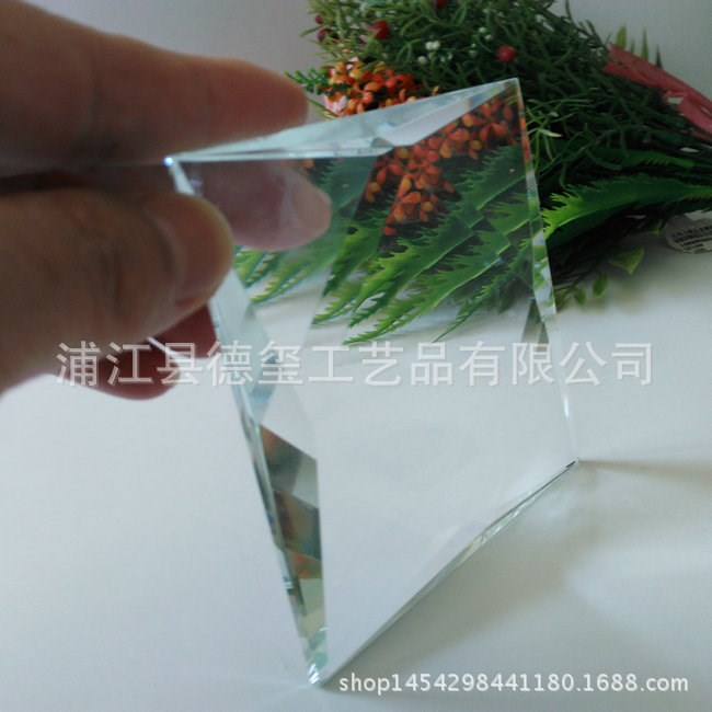 水晶工藝品廠家優(yōu)價供應 （gy-18)  (12mm)  水晶貼片 水晶裝潢片