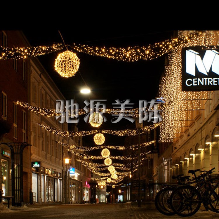 開業(yè)裝飾 燈光美陳 街道燈光工程案例 led燈光裝飾定制
