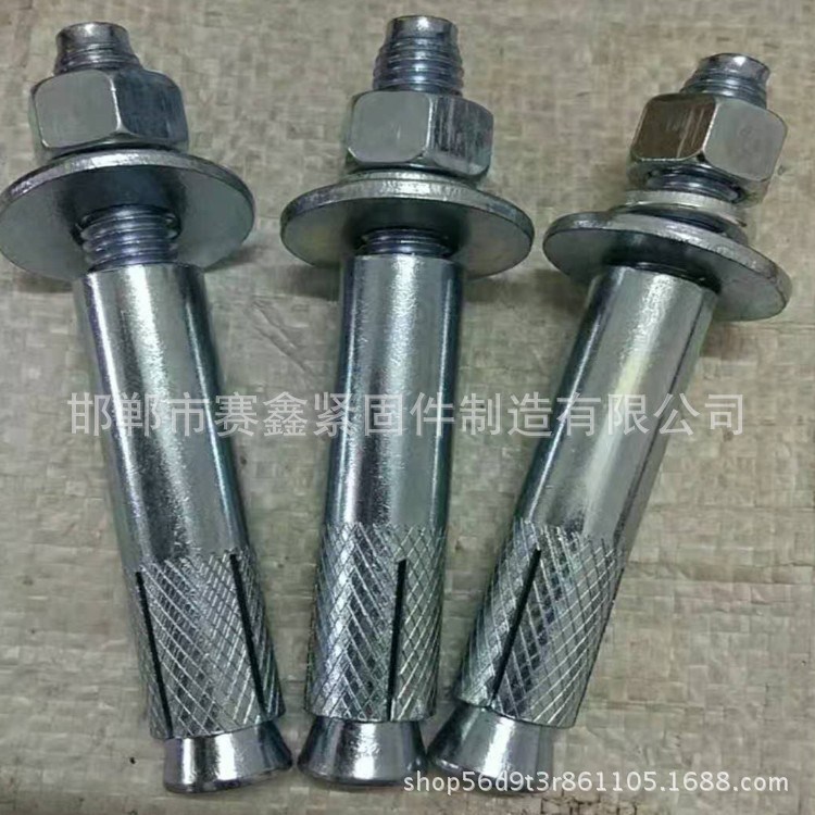 現(xiàn)貨供應(yīng)國標(biāo)膨脹螺栓螺絲 大頭小頭膨脹栓 藍(lán)白膨脹螺絲M8