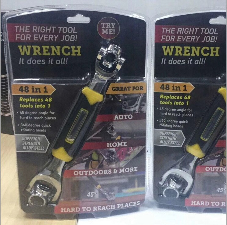 TIGER WRENCH多用扳手可旋轉TV新款48 IN 1扳手活動扳手