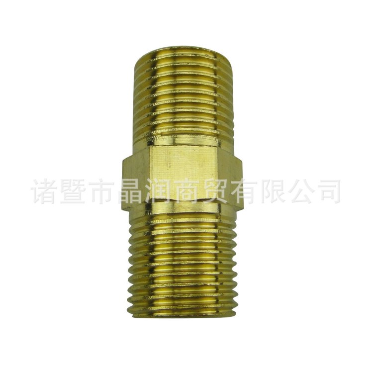 4分銅對(duì)絲 雙外絲直接 50mm長(zhǎng) 銅 接頭 銅直通 直接 水管接頭