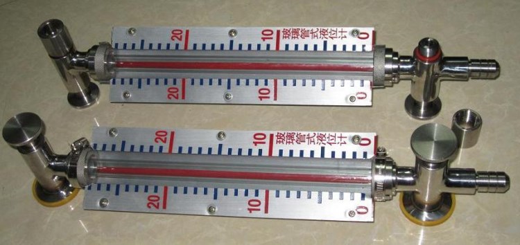 衛生級液位計 玻璃管液位計 考克閥  快裝304