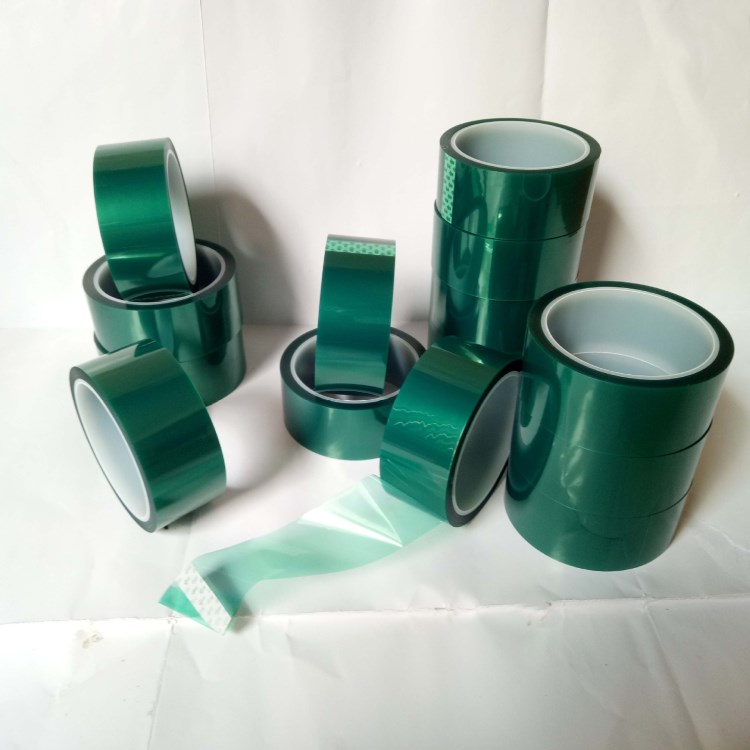 廠家直銷PET綠色單面膠高溫膠帶 現(xiàn)貨電鍍噴涂專用綠色高溫膠帶