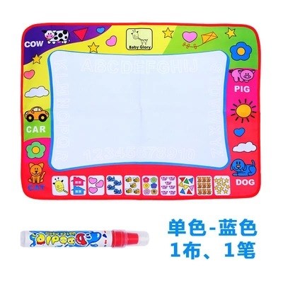 大號單色水畫布書兒童魔法神奇用水作畫寫字毯涂鴉學習英語玩具書