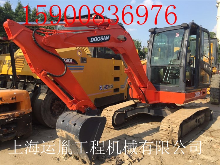 河南出售二手斗山DH55-7挖掘機，二手微型農林果園挖機，二手叉車