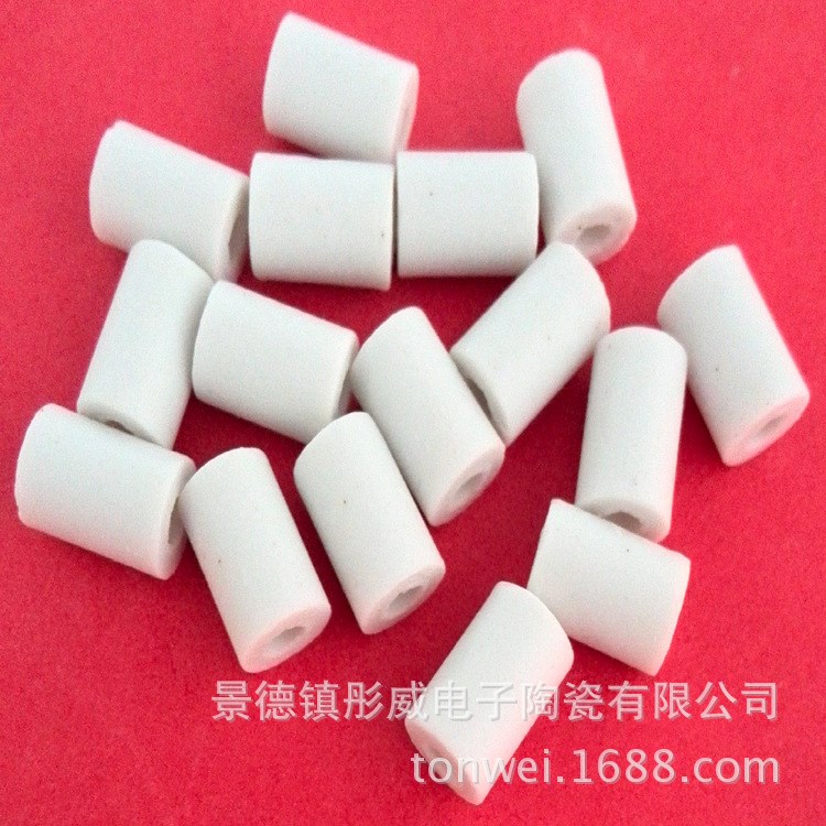 供應陶瓷絕緣套  管子頭 穿電爐絲高頻瓷珠  陶瓷電熱線穿線管