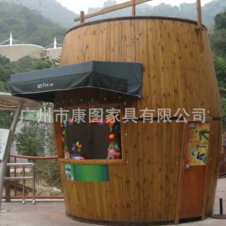 主題公園售賣部 景區(qū)防腐木售貨亭 商業(yè)街移動木質(zhì)售貨車