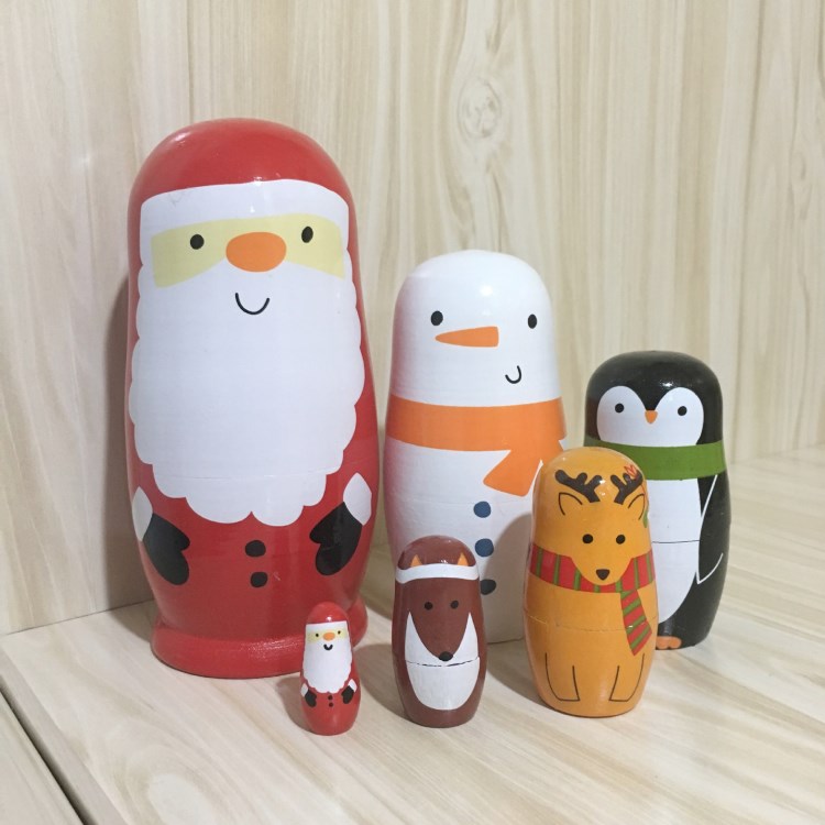 套娃俄羅斯套娃五層外貿5層創意擺件生日禮品工藝品