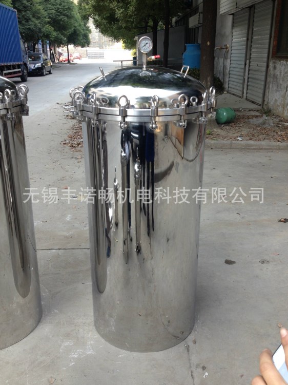 厂家直销 不锈钢精密保安过滤器 卫生级快装卡箍式 管道过滤器