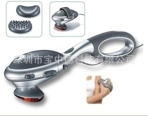 紅外線無極變速震動(dòng)按摩器按摩棒 可分離式頸椎按摩錘