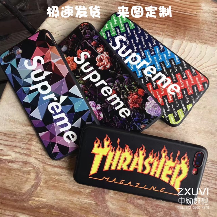 歐美潮牌明星網(wǎng)紅同款tpu高端皮紋蘋果手機殼iPhoneX/8/7/6s/plus